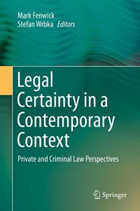 Produktbild: Legal Certainty in a Contemporary Context