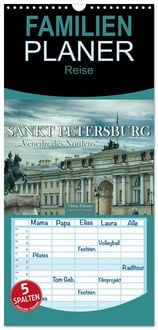 Produktbild: Familienplaner 2027 - Sankt Petersburg - "Venedig des Nordens" mit 5 Spalten (Wandkalender, 21 x 45 cm) CALVENDO