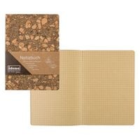 Produktbild: Idena Notizbuch Kork 80g/m&sup2; kariert braun 14x20cm