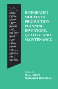 Produktbild: Integrated Models in Production Planning, Inventory, Quality, and Maintenance