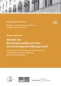 Produktbild: Wandel der Beratungsqualit&auml;t auf dem Versicherungsvermittlungsmarkt