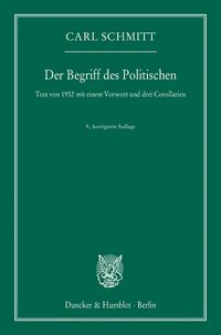 Produktbild: Der Begriff des Politischen.