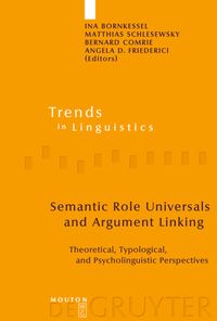 Produktbild: Semantic Role Universals and Argument Linking