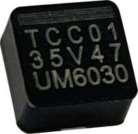 Produktbild: TRU COMPONENTS Elektrolyt-Kondensator SMD 0603 47 &micro;F 35 V 20 % (L x B x H) 6.5 x 6.5 x 3.0 mm 1 St.