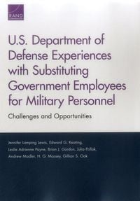 Produktbild: U.S. Department of Defense Experiences with Substituting Government Employees for Military Personnel