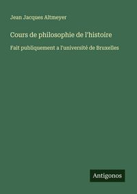 Produktbild: Cours de philosophie de l'histoire