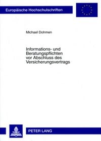 Produktbild: Informations- und Beratungspflichten vor Abschluss des Versicherungsvertrags