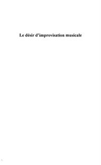 Produktbild: Le Desir D'improvisation Musicale
