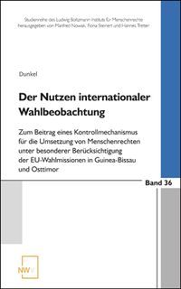 Produktbild: Der Nutzen internationaler Wahlbeobachtung