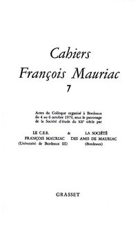 Produktbild: Cahiers num&eacute;ro 07