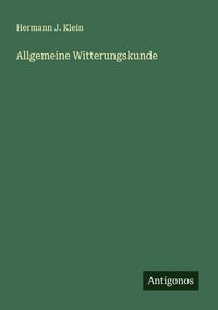 Produktbild: Allgemeine Witterungskunde