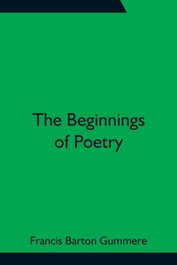 Produktbild: The Beginnings of Poetry