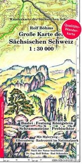 Produktbild: Gro&szlig;e Karte der S&auml;chsischen Schweiz 1:30000
