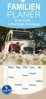 Produktbild: Ente Dolly - Lebendige Nostalgie - Familienplaner hoch (Wandkalender 2022 , 21 cm x 45 cm, hoch)