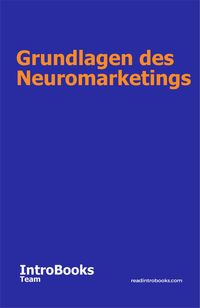 Produktbild: Grundlagen des Neuromarketings