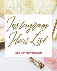 Produktbild: Instagram Ideas List - Blank Notebook - Write It Down - Pastel Rose Gold Pink - Abstract Modern Contemporary Unique Art