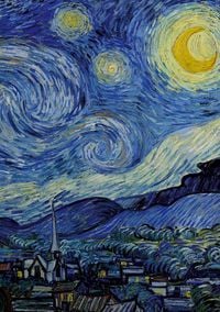 Produktbild: Vincent van Gogh 'Sternennacht' - Notizbuch A5 gepunktet - 100 Seiten 90g/m&sup2; - Soft Cover