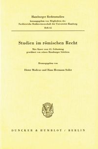 Produktbild: Studien im r&ouml;mischen Recht.