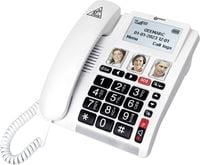 Produktbild: Geemarc CL9000 Schnurloses Seniorentelefon Foto-Tasten, Freisprechen, f&uuml;r H&ouml;rger&auml;te kompatibel, inkl. Notrufsender, Optische Anrufsignalisierung,