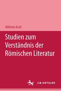 Produktbild: Studien zum Verst&auml;ndnis der R&ouml;mischen Literatur