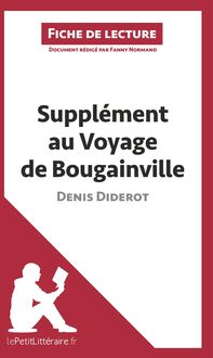Produktbild: Suppl&eacute;ment au voyage de Bougainville de Denis Diderot (Fiche de lecture)