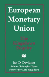Produktbild: European Monetary Union: The Kingsdown Enquiry