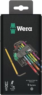 Produktbild: Wera 967/9 Winkelschraubendreher-Set T 8, T 9, T 10, T 15, T 20, T 25, T 27, T 30, T 40 9teilig
