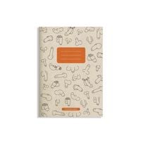 Produktbild: Notizheft A5 blanko aus Graspapier &ndash; Maya &ndash; Farbe: Carrot &ndash; matabooks