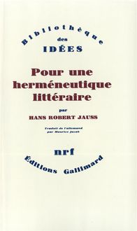 Produktbild: Pour une herm&eacute;neutique litt&eacute;raire
