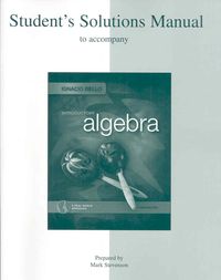 Produktbild: Introductory Algebra Student's Solutions Manual: A Real-World Approach