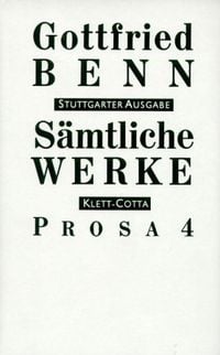 Produktbild: S&auml;mtliche Werke - Stuttgarter Ausgabe. Bd. 6 - Prosa 4 (S&auml;mtliche Werke - Stuttgarter Ausgabe, Bd. 6)