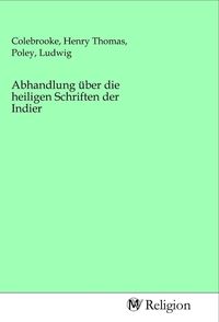 Produktbild: Abhandlung &uuml;ber die heiligen Schriften der Indier
