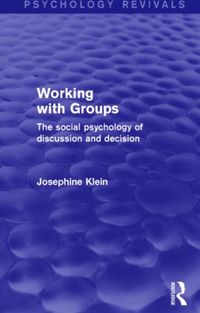 Produktbild: Klein, J: Working with Groups (Psychology Revivals)