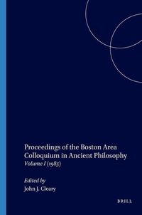 Produktbild: Proceedings of the Boston Area Colloquium in Ancient Philosophy