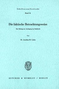 Produktbild: Die faktische Betrachtungsweise.