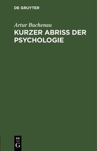 Produktbild: Kurzer Abri&szlig; der Psychologie