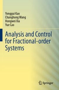 Produktbild: Analysis and Control for Fractional-order Systems