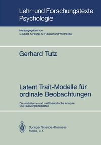 Produktbild: Latent Trait-Modelle f&uuml;r ordinale Beobachtungen
