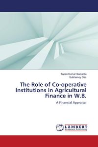 Produktbild: The Role of Co-operative Institutions in Agricultural Finance in W.B.