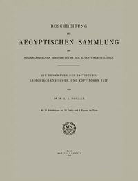 Produktbild: Die Denkm&auml;ler der Sta&iuml;tischen, Griechisch-R&ouml;mischen, und Koptischen Zeit