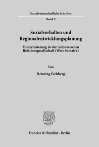 Produktbild: Sozialverhalten und Regionalentwicklungsplanung.