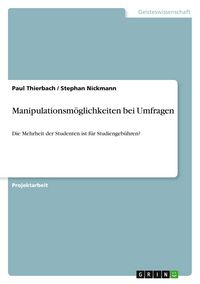Produktbild: Manipulationsm&ouml;glichkeiten bei Umfragen