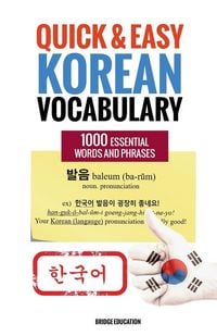 Produktbild: Quick and Easy Korean Vocabulary