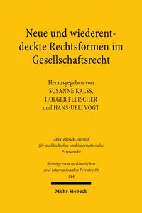 Produktbild: Neue und wiederentdeckte Rechtsformen im Gesellschaftsrecht