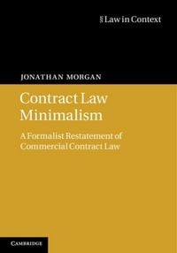 Produktbild: Contract Law Minimalism