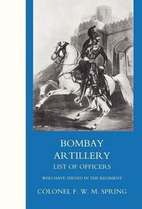 Produktbild: Bombay Artillery List of Officers