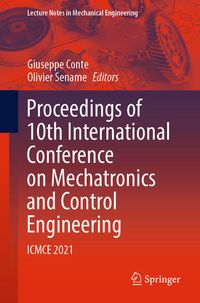 Produktbild: Proceedings of 10th International Conference on Mechatronics and Control Engineering