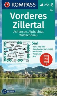 Produktbild: KOMPASS Wanderkarte 28 Vorderes Zillertal 1:50.000