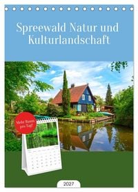 Produktbild: Tischplaner 2027 - Spreewald Natur und Kulturlandschaft (A5 Tischkalender zum Aufstellen) CALVENDO