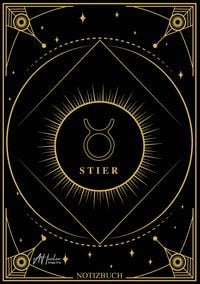 Produktbild: Edles Notizbuch Sternzeichen Stier | Designed by Alfred Herler